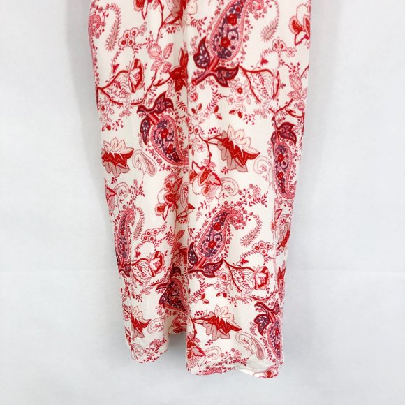 🌹Tea n Cup Red Floral Crochet Halter Mini Dress - Picture 4 of 9